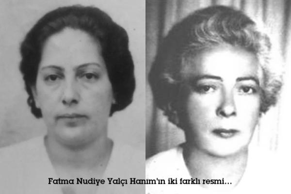 Fatma Nudiye Yalçı Hanım'ın iki farklı resmi
